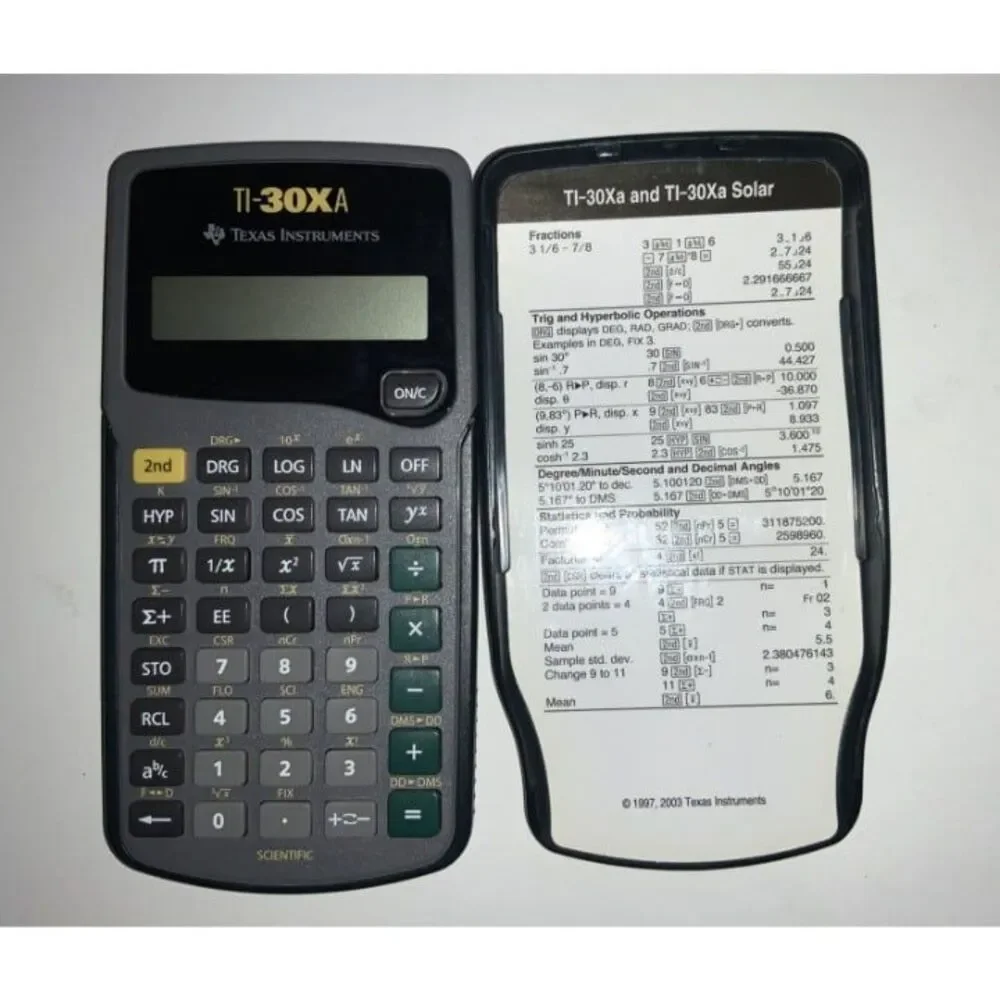 Texas Instruments TI-30XA Scientific..Calculator With Cover